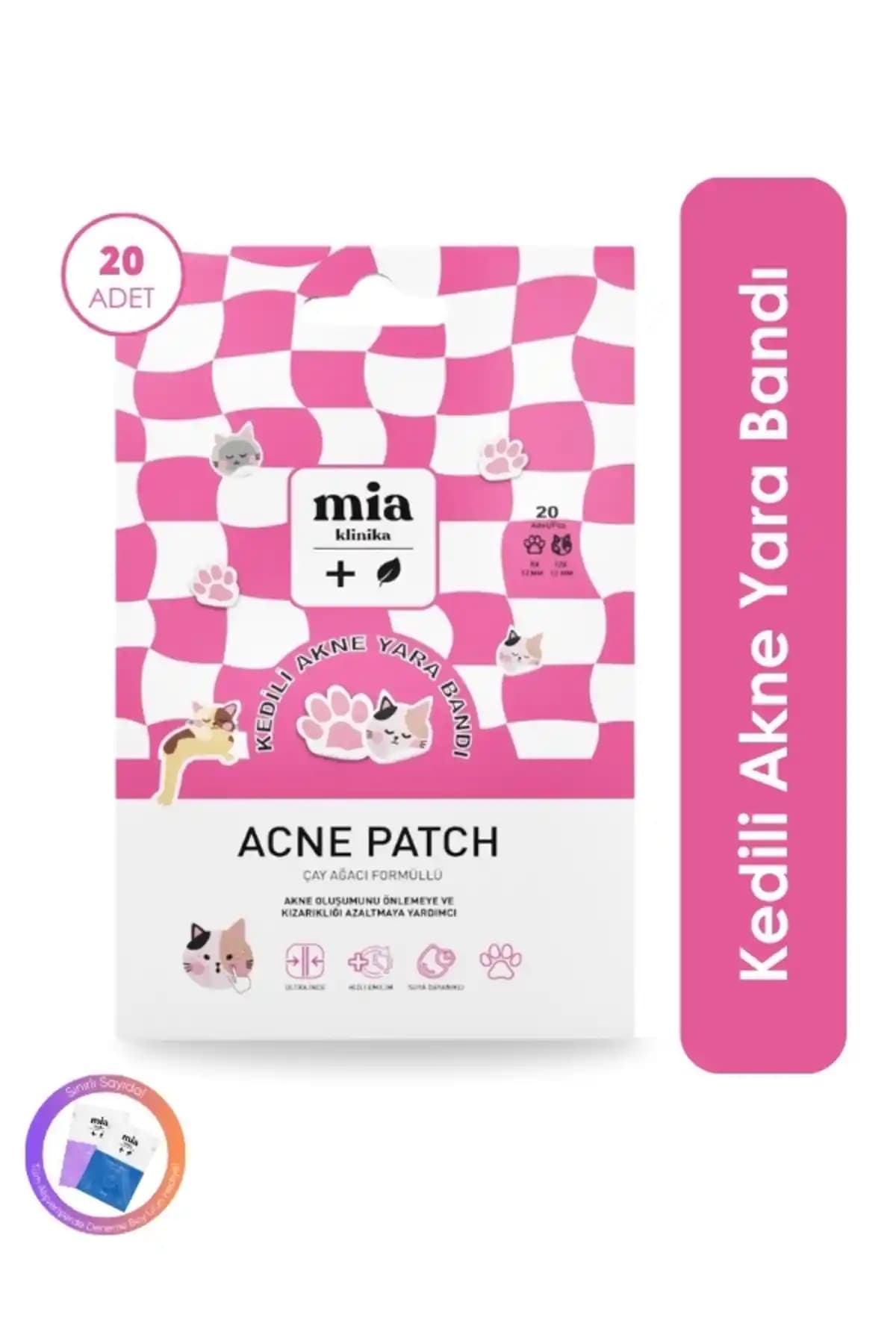 Mia Klinika Kedili Şeffaf Akne ve Sivilce Bandı: Günlük Kullanım İçin Pratik ve Sevimli Çözüm