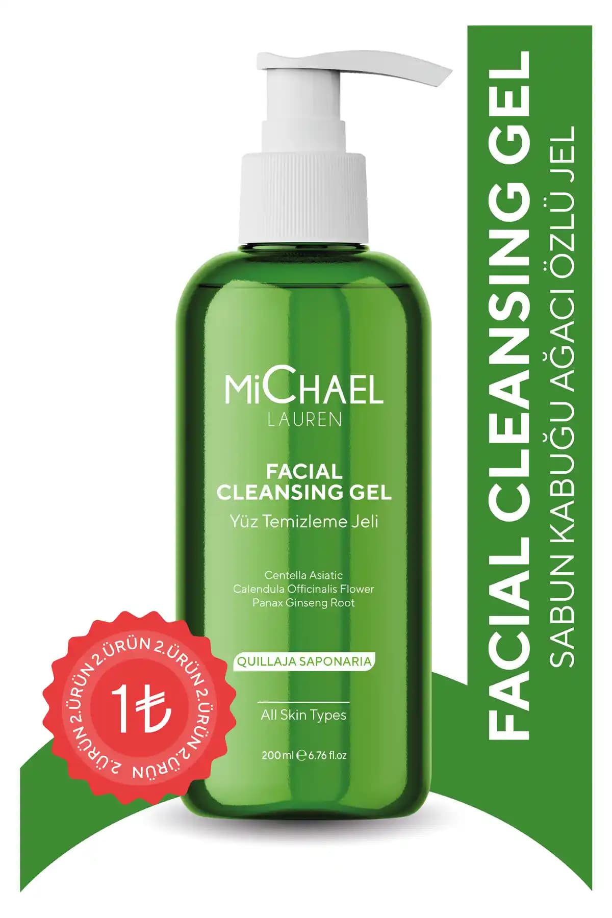 Michael Lauren Sebum Dengeleyici Yüz Temizleme Jeli Cilt Sağlığı ve Parlaklık İçin
