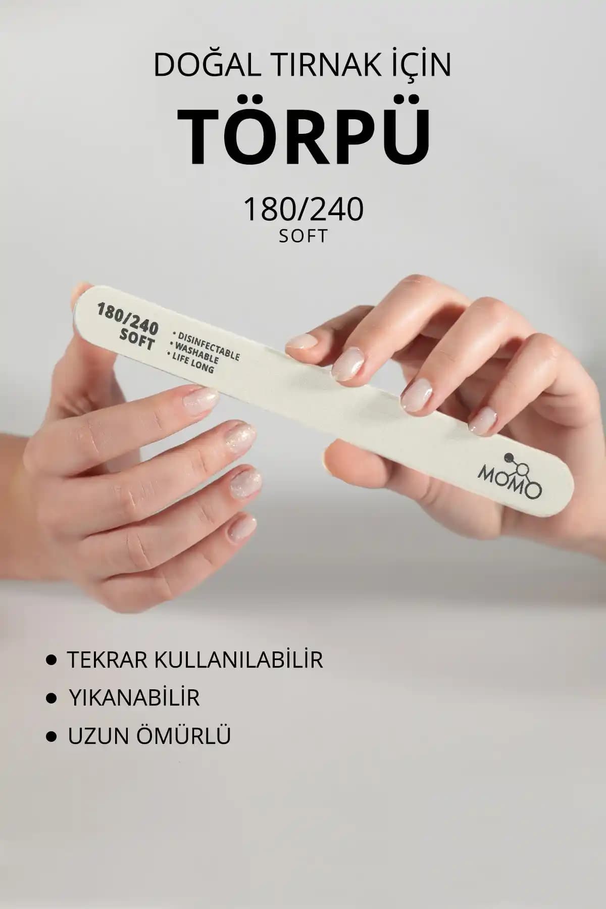 MOMO Profesyonel Protez Tırnak Kağıt Törpüleri ile Şekillendirme ve Bakım