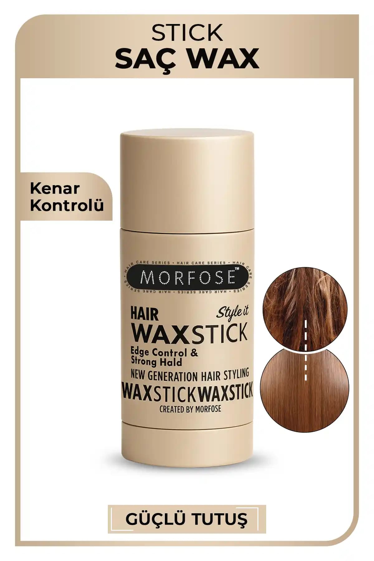 Morfose Stick Saç Wax 55 gr ile Gün Boyu Kalıcı ve Doğal Saç Şekli Sağlama