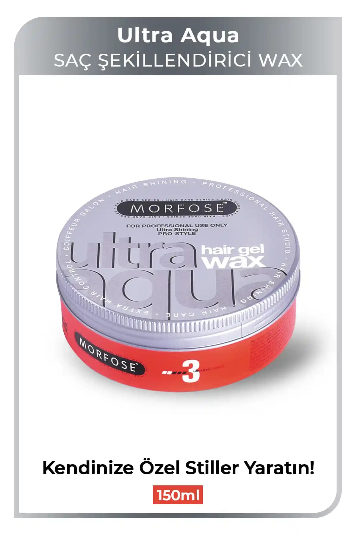Morfose Ultra Aqua Saç Jeli Balmumu: Güçlü Tutuş ve Doğal Görünüm Sağlayan Saç Şekillendirme Ürünü