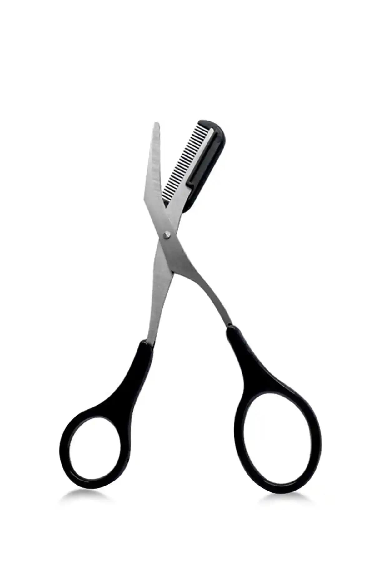 MUJGAN Taraklı Kaş Makası Siyah Renk: Estetik ve Fonksiyonellik Sunan Pratik Bakım Aracı