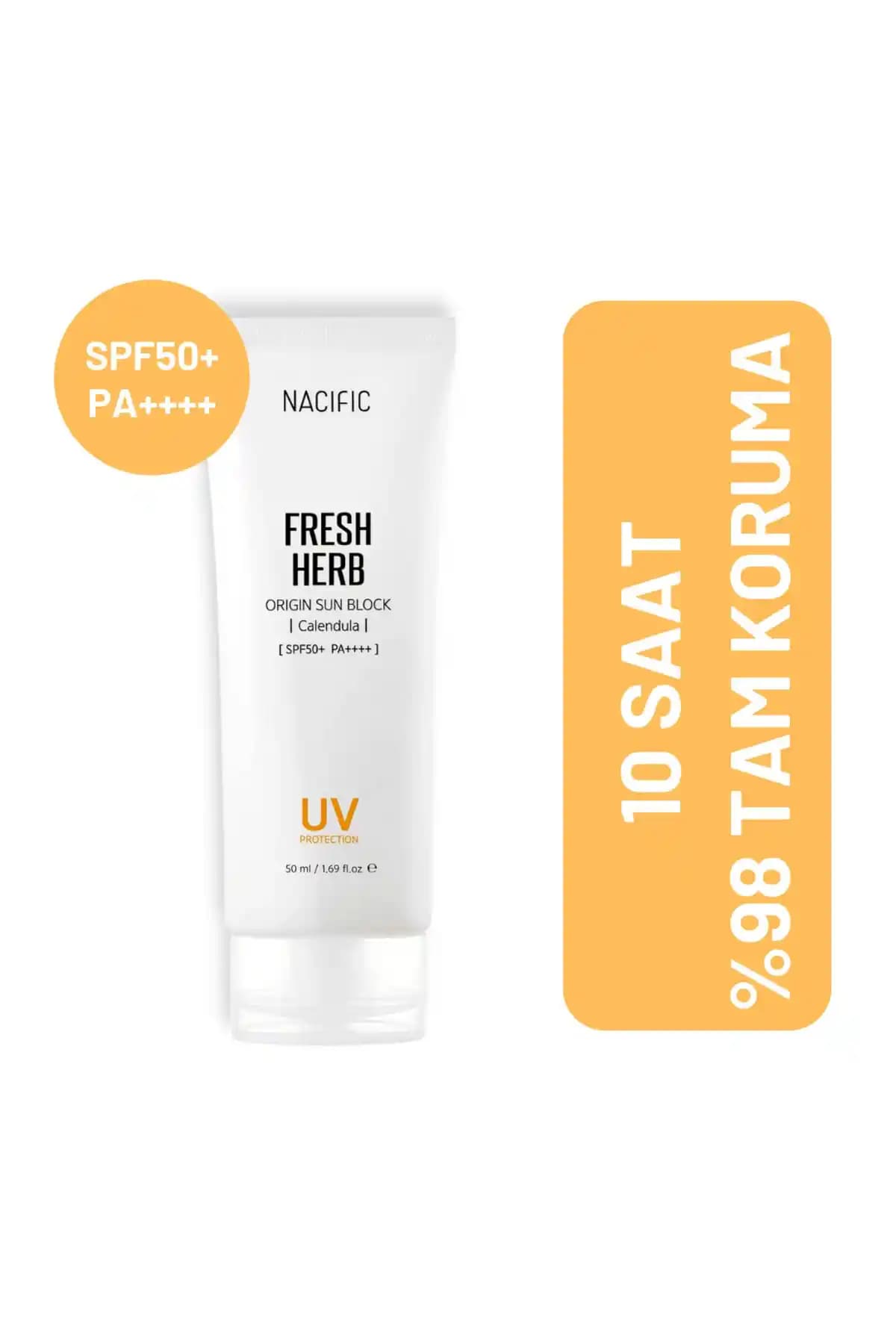 Nacific Fresh Herb Origin Sun Block SPF50+ PA++++ Günlük Güneş Koruyucu Krem