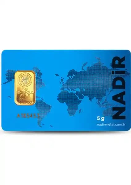 Nadir Gold 24 Ayar Külçe Gram Altın 5 Gram Güvenilir Yatırım ve Koleksiyon Seçeneği