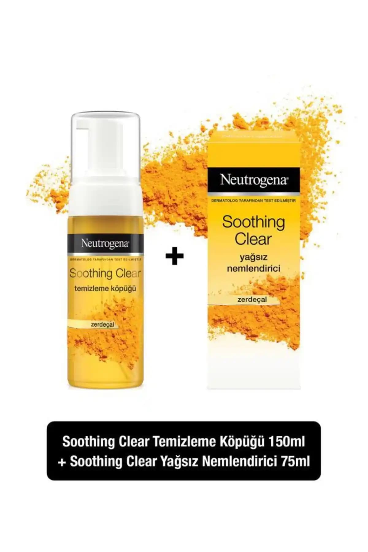 Neutrogena Soothing Clear Köpük ve Nemlendirici ile Hassas Ciltler İçin Günlük Bakım