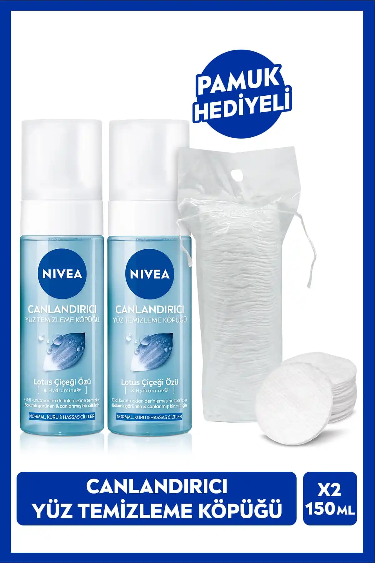 NIVEA Canlandırıcı Yüz Temizleme Köpüğü: Derinlemesine Temizlik ve Nem Desteği Sağlar