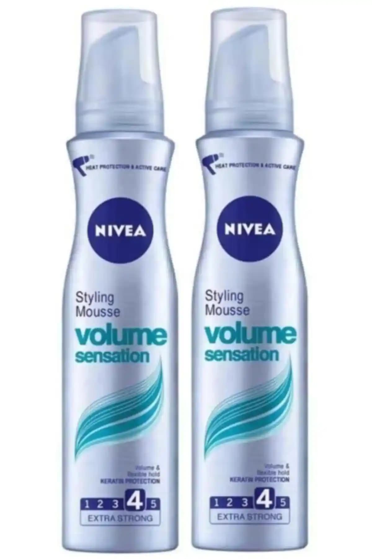NIVEA Hacim Veren Saç Köpüğü 300 ml 2'li Set ile Saçlara Dolgunluk ve Canlılık Kazanın