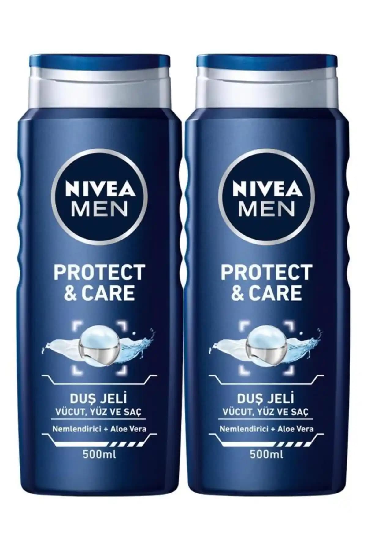 NIVEA MEN Protect & Care Erkek Duş Jeli 500ml Günlük Temizlik ve Ferahlık Sağlar