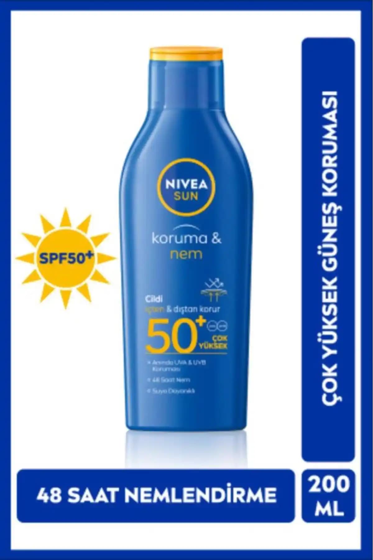 NIVEA SUN SPF50 Güneş Koruyucu Vücut Losyonu: Yüksek Koruma ve Nemlendirme Özellikleri