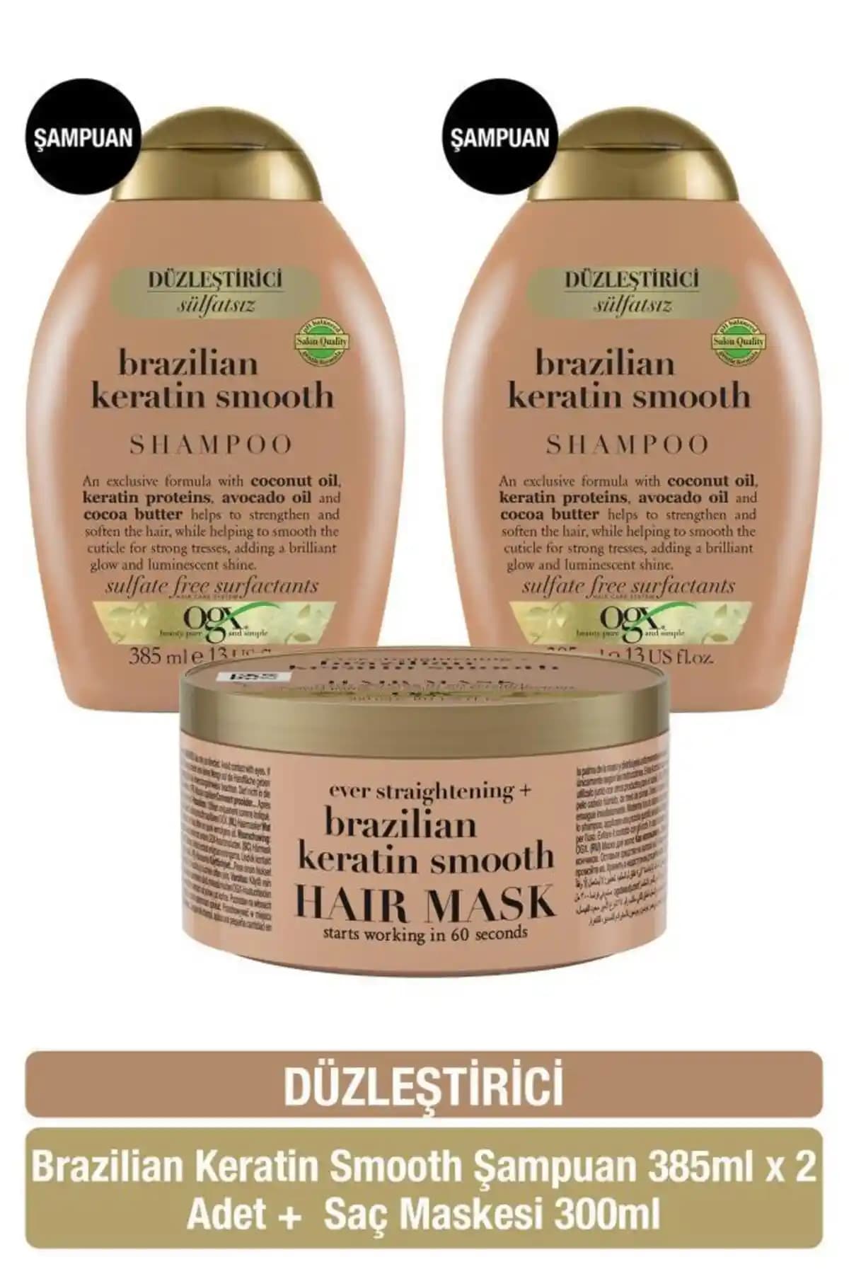 OGX Brazilian Keratin Smooth Serisi ile Saçlarınızda Doğal Parlaklık ve Yumuşaklık