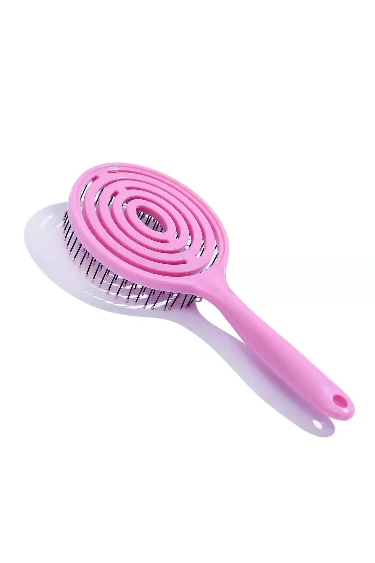 One Step Beauty 3D Profesyonel Açma Tarama Saç Fırçası Pembe - Hızlı ve Zahmetsiz Saç Şekillendirme