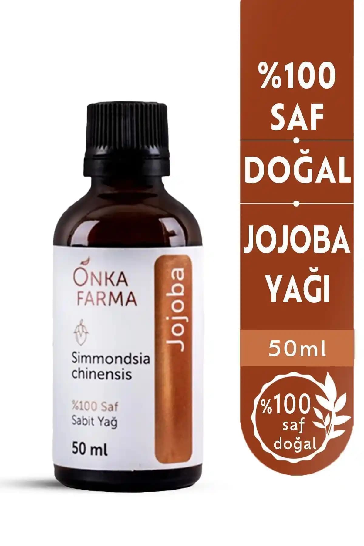 OnkaFarma %100 Saf Jojoba Yağı: Doğal ve Çok Yönlü Cilt ve Saç Bakım Ürünü