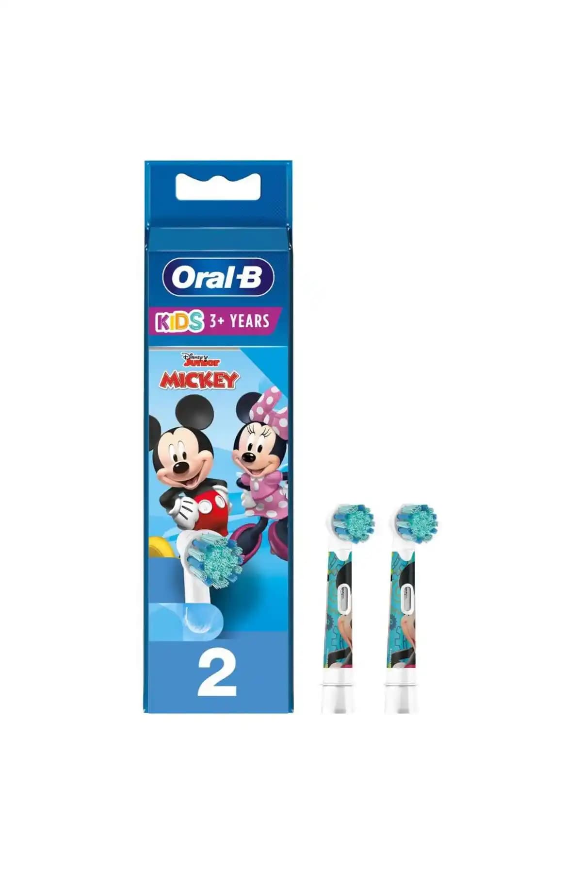 Oral-B Mickey Figürlü Yumuşak Yedek Diş Fırçası Başlığı Çocuklar İçin Güvenli ve Etkili