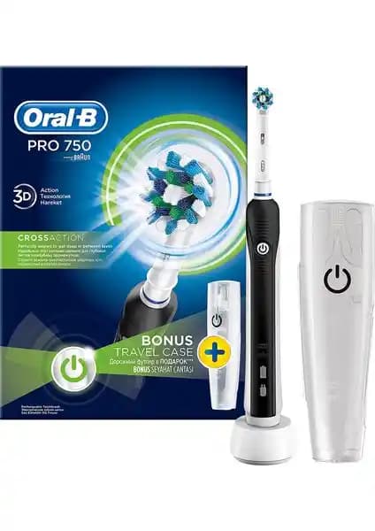 Oral-B Pro 750 Siyah Şarj Edilebilir Seyahat Kabı Hediyeli Diş Fırçası İncelemesi
