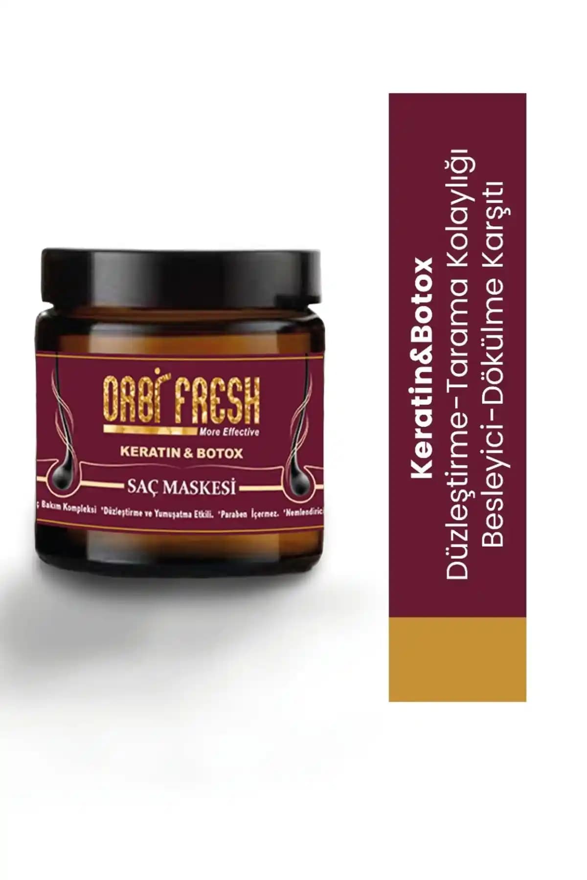 ORBIFRESH Keratin & Botox Saç Maskesi: Sağlıklı ve Parlak Saçlar İçin Güçlendirici Bakım
