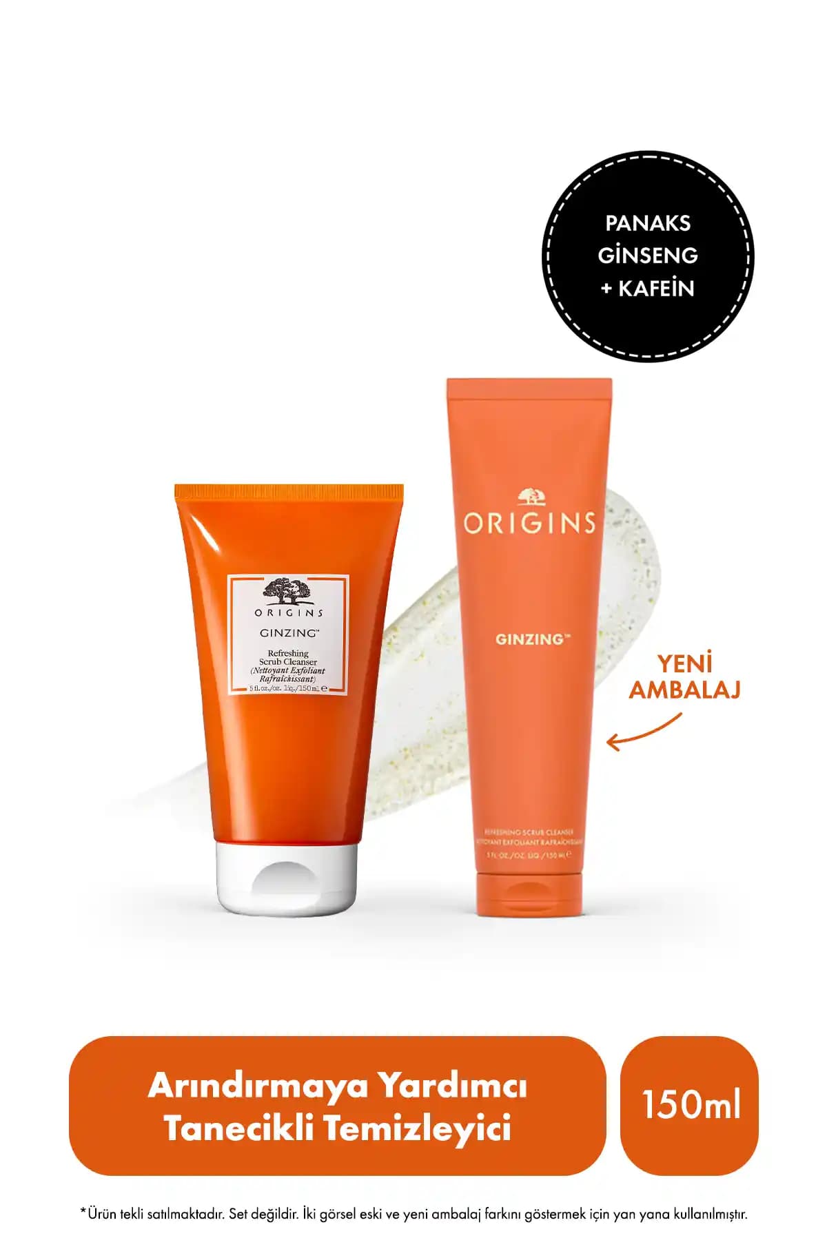 Origins Ginzing Canlandırıcı Peeling Temizleyici Doğal ve Vegan İçeriklerle Cilt Bakımı