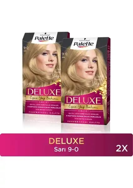 Palette Deluxe 9-0 Sarı Saç Boyası: Uzun Süre Kalıcı ve Parlak Renkli Saçlar İçin