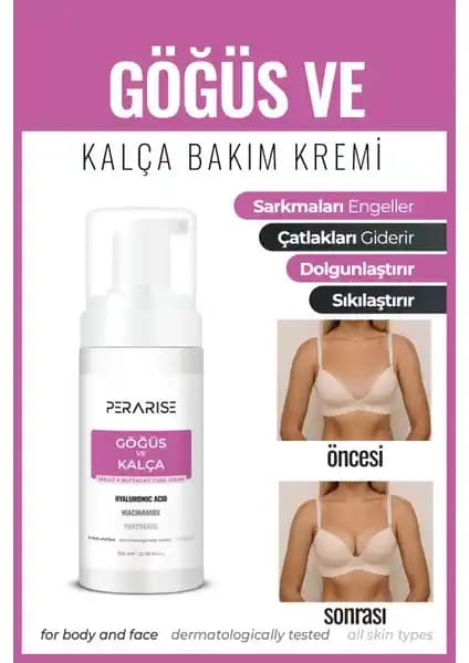 Perarise Göğüs ve Kalça Bakım Kremi: Sıkılaştırıcı ve Şekillendirici Etkili Formül