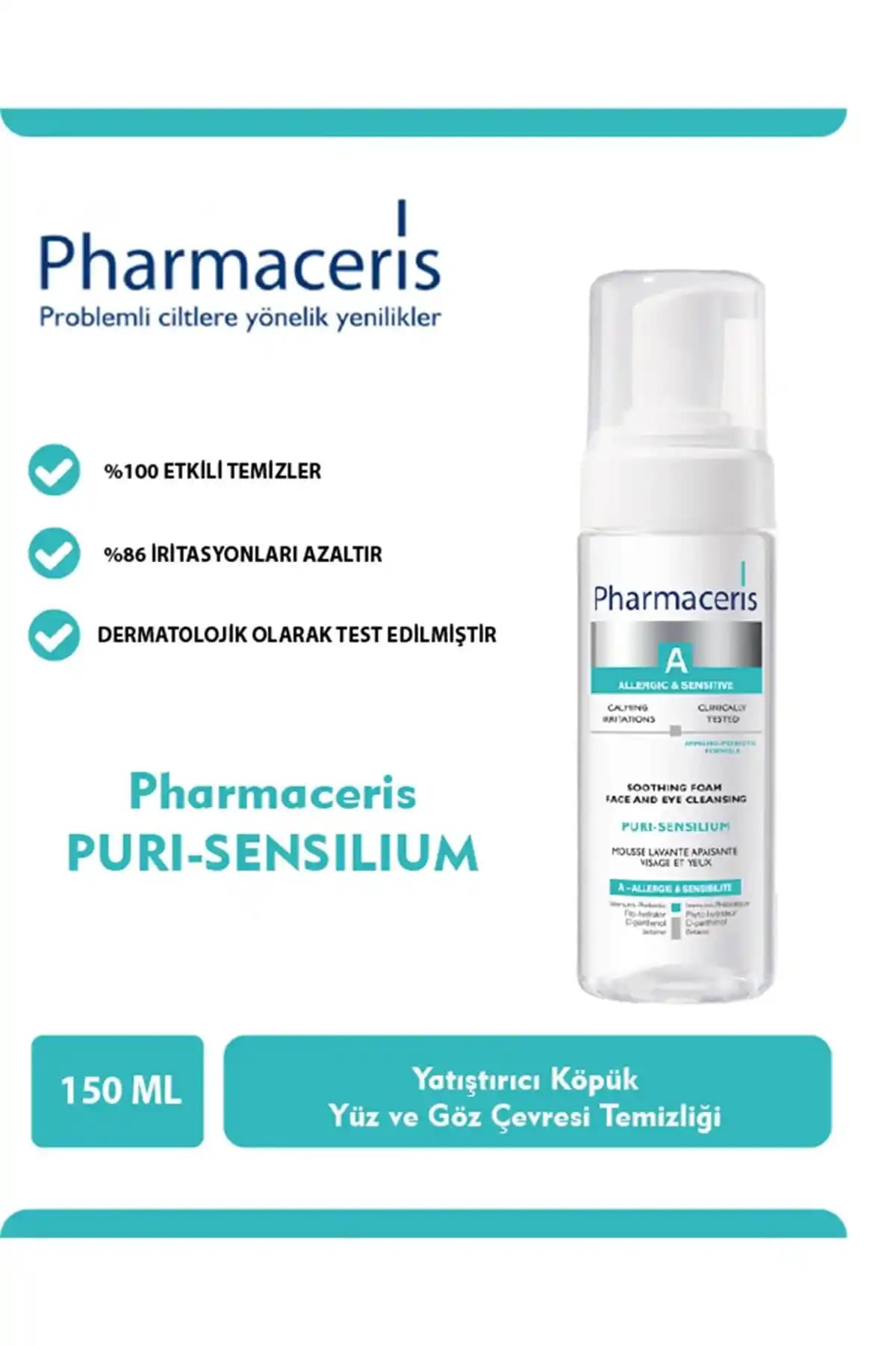 Pharmaceris Pharma-ceris A Puri Sensilium Soothing Foam Hassas Ciltler İçin Güvenilir Temizlik Ürünü