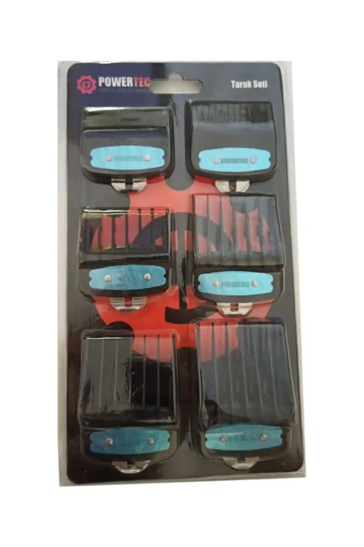 Powertec Tarak Seti 6'lı Siyah Profesyonel ve Pratik Bakım Aksesuarları