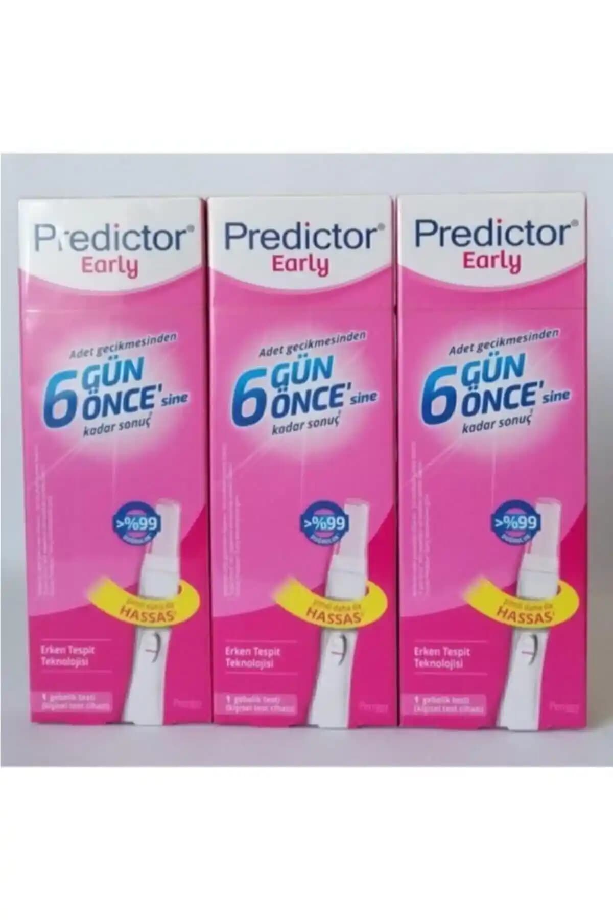 Predictor Early Gebelik Testi 3 Kutu Güvenilir ve Pratik Gebelik Takibi Aracı