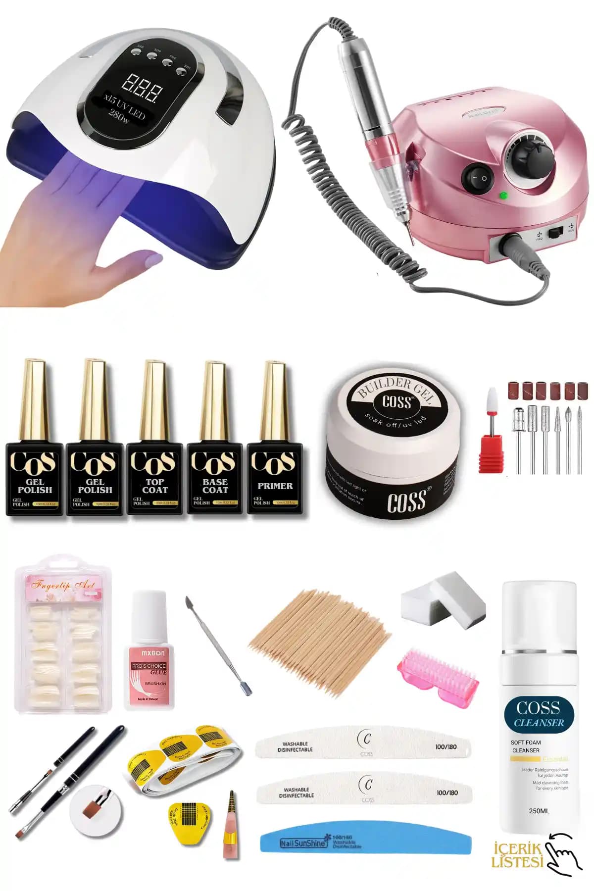 PRObeauty Profesyonel Protez Tırnak ve Kalıcı Oje Seti ile Mükemmel Tırnak Bakımı