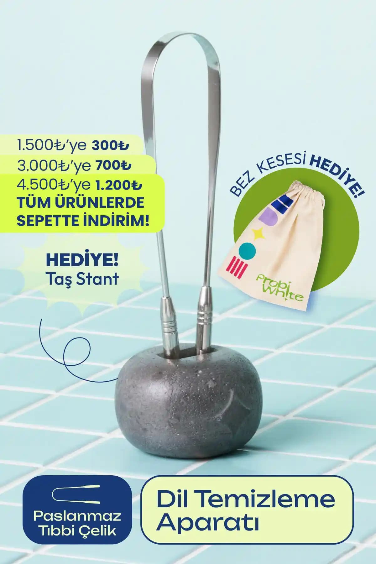 Probident Probiwhite Dil Temizleme Aparatı ile Hijyenik Ağız Bakımı Sağlayın