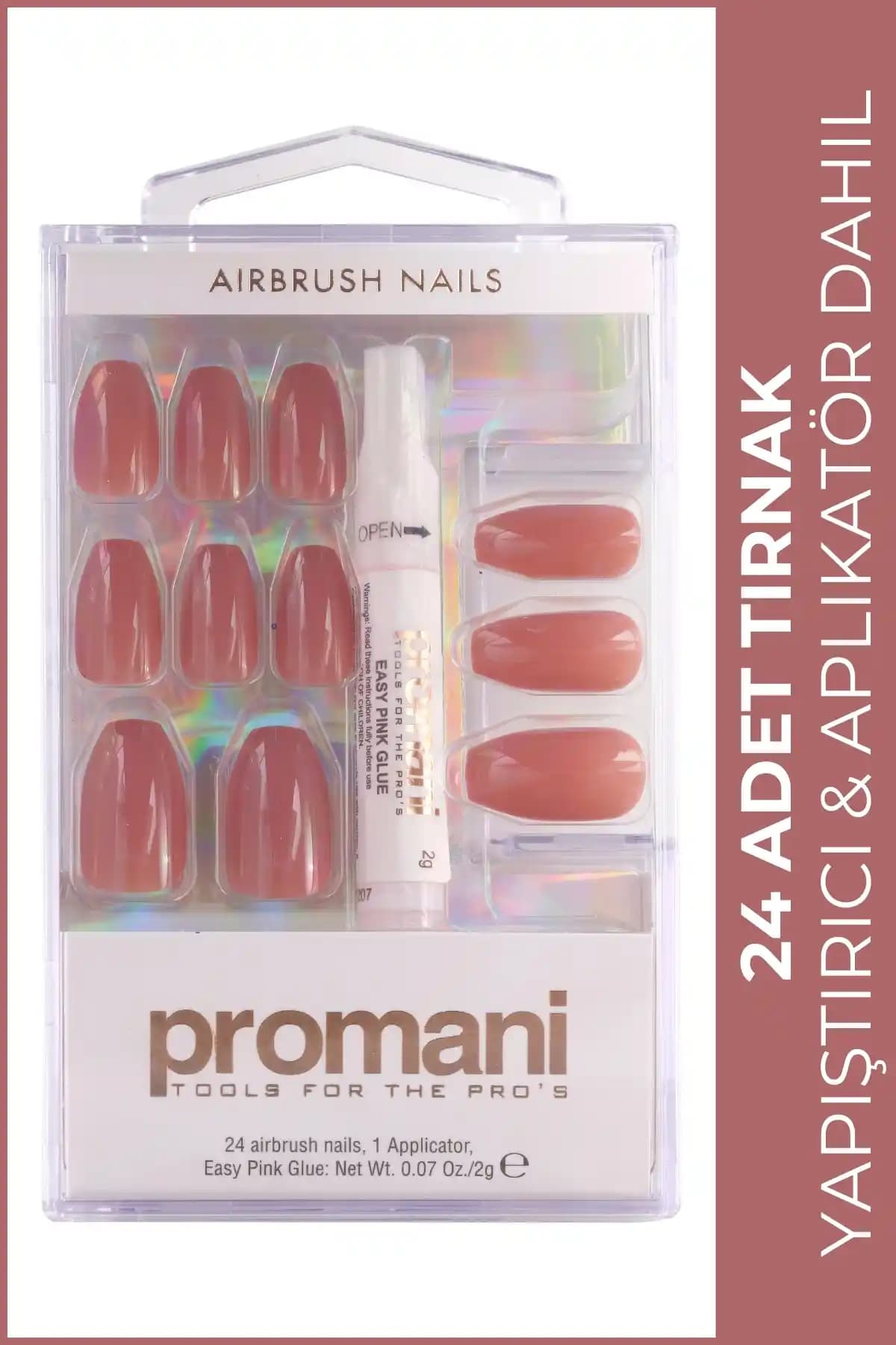 Promani Gül Kurusu Takma Tırnak Seti: Estetik ve Kullanım Kolaylığı Sunan Pratik Çözüm