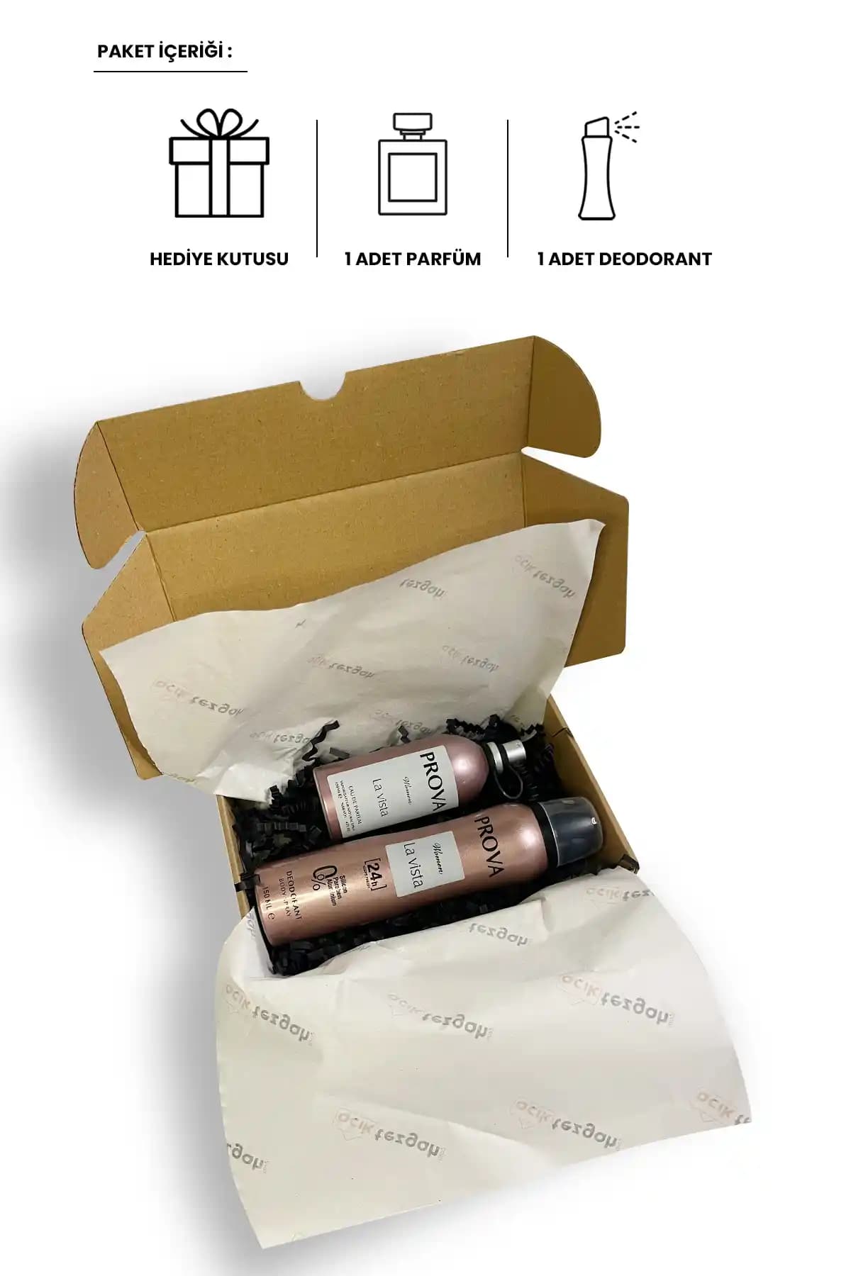 Prova La Vista Kadın Parfüm ve Deodorant Seti Şık ve Kalıcı Kokular İçin Uygun