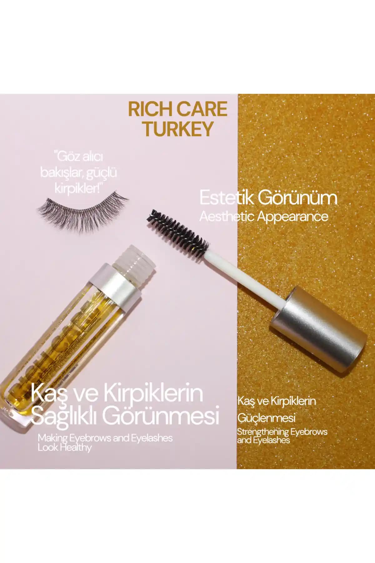 RİCH CARE Kaş ve Kirpik Serumu: Doğal İçeriklerle Güçlendiren ve Uzatan Bakım Ürünü