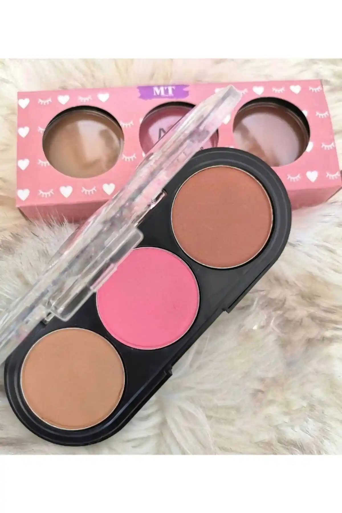Roesıa Rose Cosmetics Rose Makeuptıme 3'lü Mat Allık Paleti: Doğal ve Kalıcı Makyaj İçin