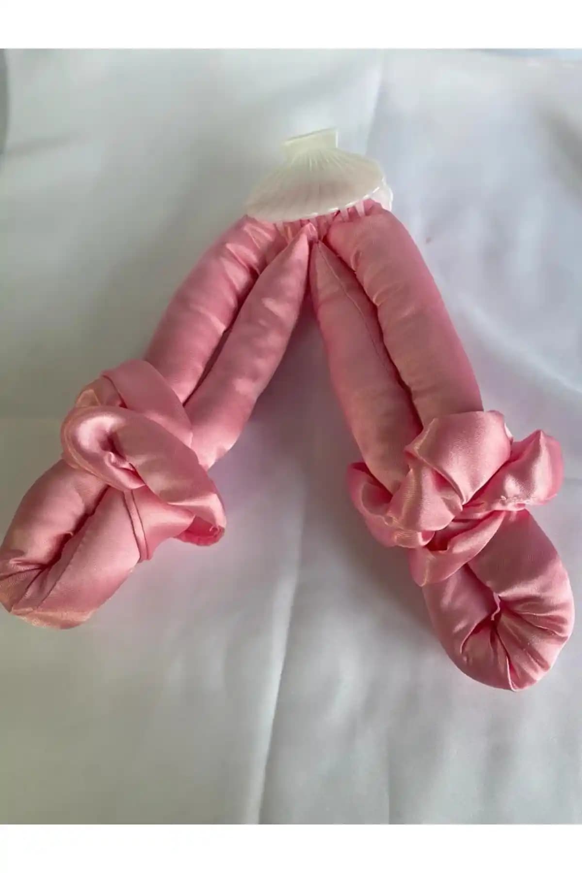 Sema Aksesuar Pembe Isısız Saç Şekillendirme Seti Doğal ve Sağlıklı Saçlar İçin Yenilikçi Çözüm
