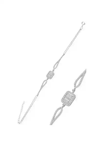 Söğütlü Silver 925 Ayar Gümüş Rodyumlu Zirkon Taşlı Bileklik: Zarif ve Dayanıklı Kadın Takısı