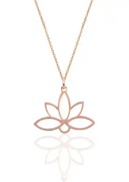 Söğütlü Silver Lotus Çiçeği Kolye: Zarif ve Anlam Dolu Takı Seçeneği