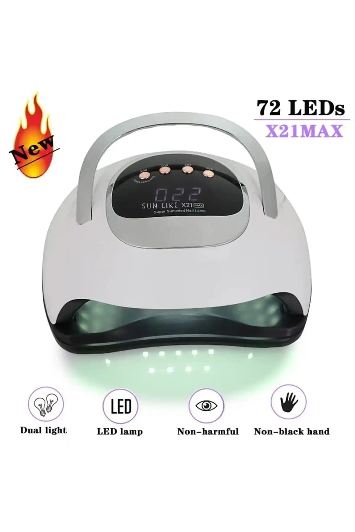 SunLikE X 21 UV LED Tırnak Kurutucu 320W Güç ve Hızlı Kuruma Özelliği ile Profesyonel Kullanım