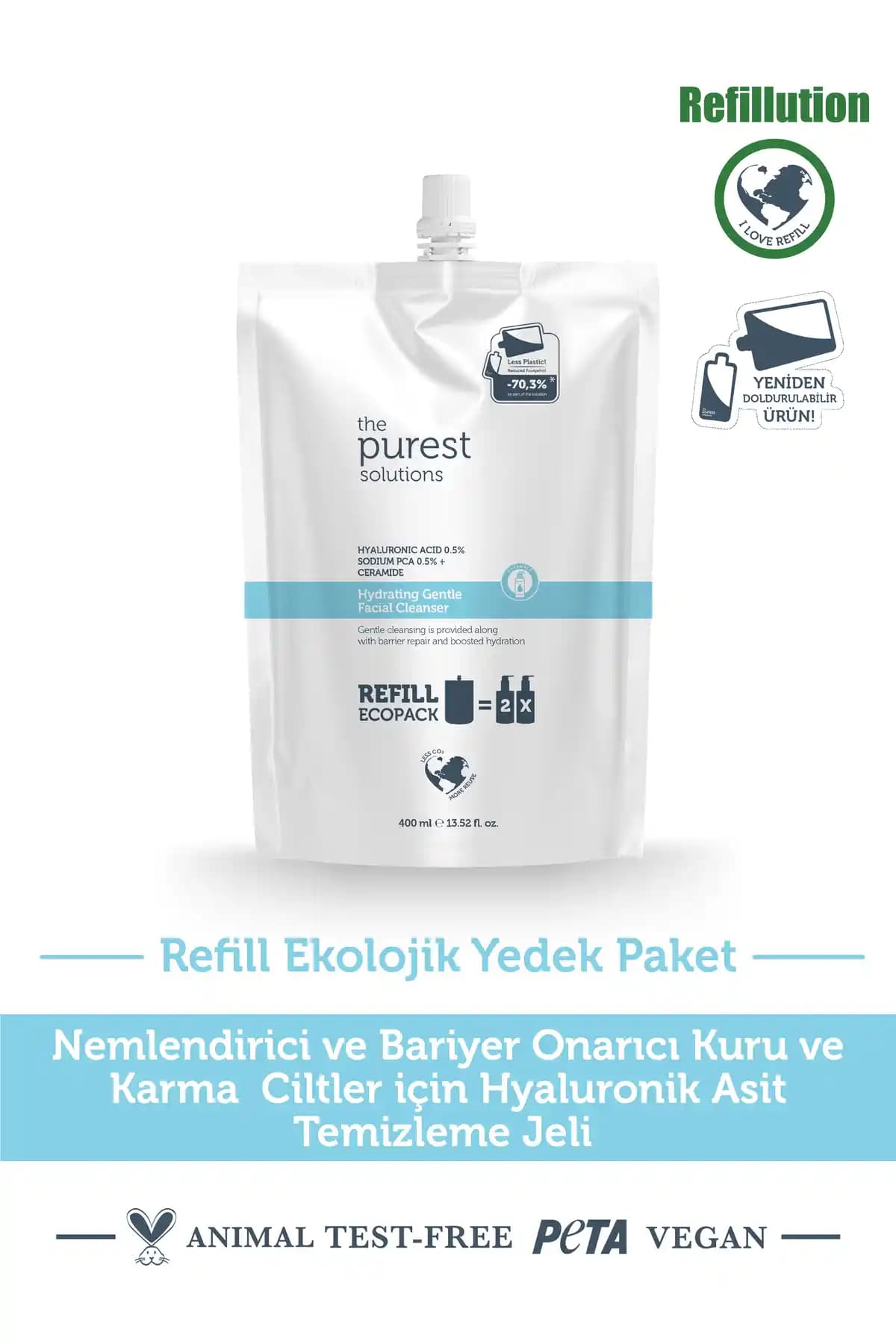 The Purest Solutions Nemlendirici ve Bariyer Onarıcı Temizleme Jeli Kuru ve Karma Ciltler İçin Etkili Çözüm