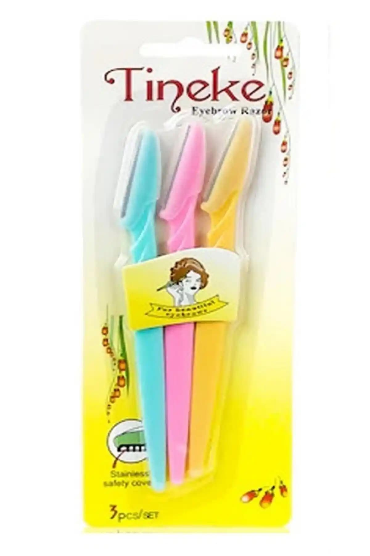 TİNEKE 3'lü Kaş Usturası: Hijyenik ve Pratik Kullanım için Güvenilir Tıraş Çözümü