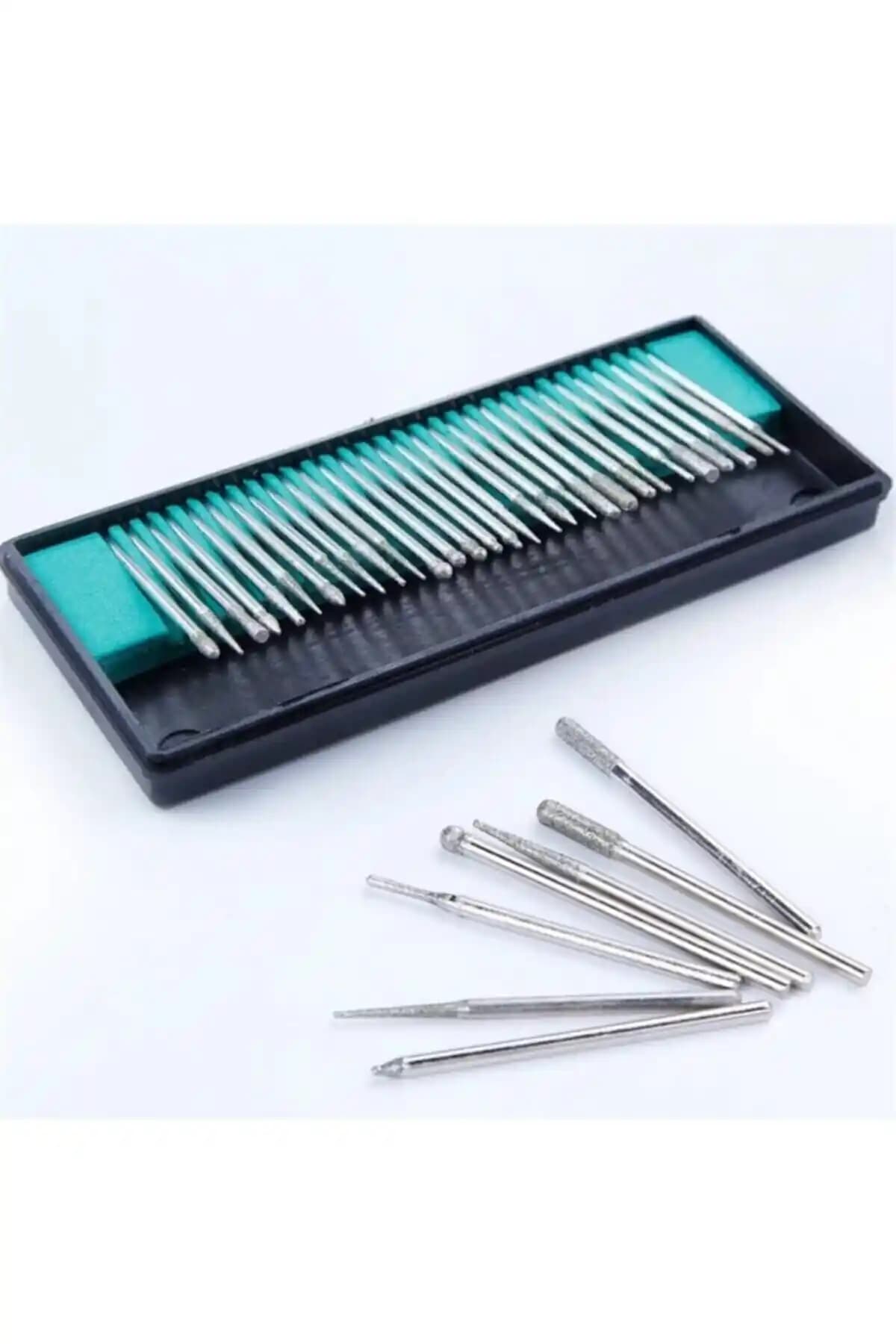 Topo 30'lu Lüks Freze Uç Takımı Profesyonel ve Kişisel Tırnak Bakımında Yüksek Performans