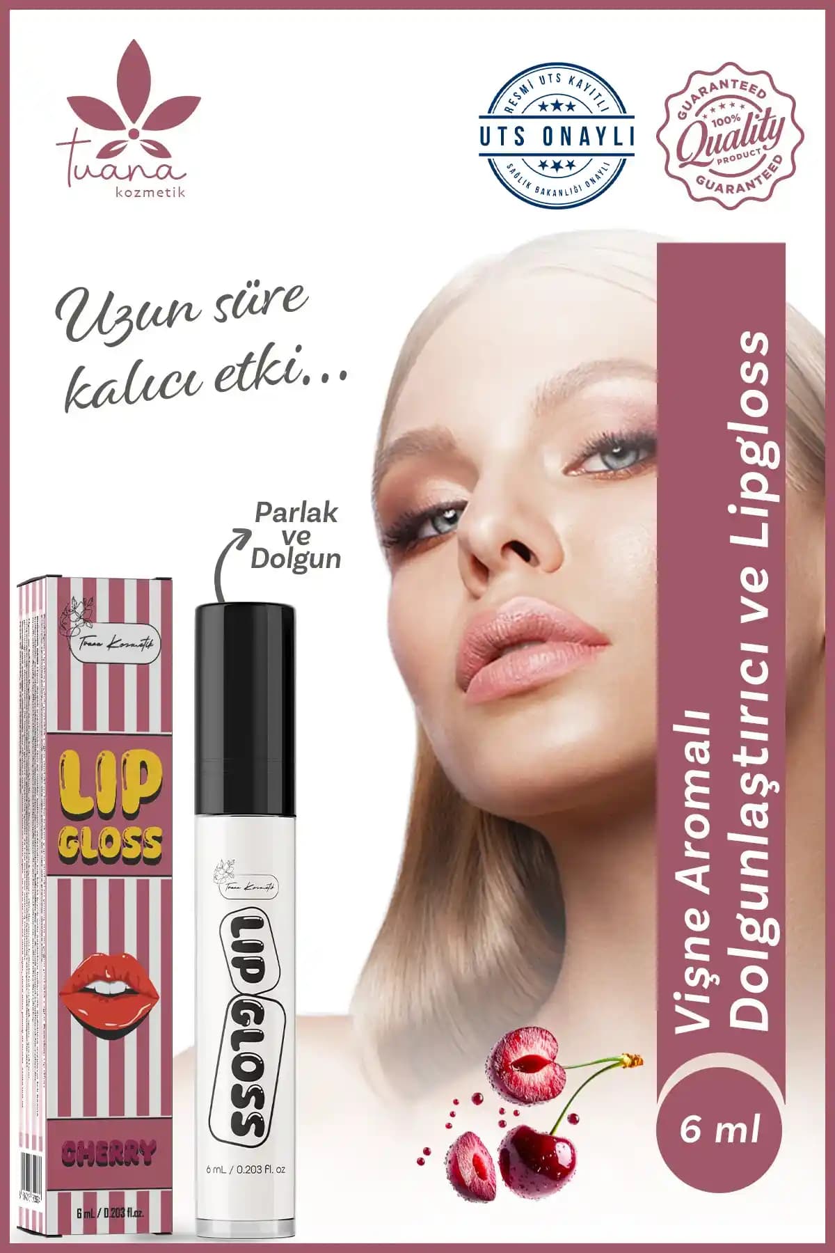 Tuana Kozmetik Vişneli Dudak Dolgunlaştırıcı ve Parlatıcı Lip Gloss Ürünü Hakkında Detaylar