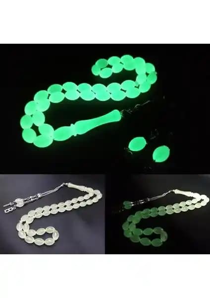 VIP VİP POLMAR09 Kişiye Özel Fosforlu Kedi Gözü Tesbih Şık ve Dayanıklı Tasarım