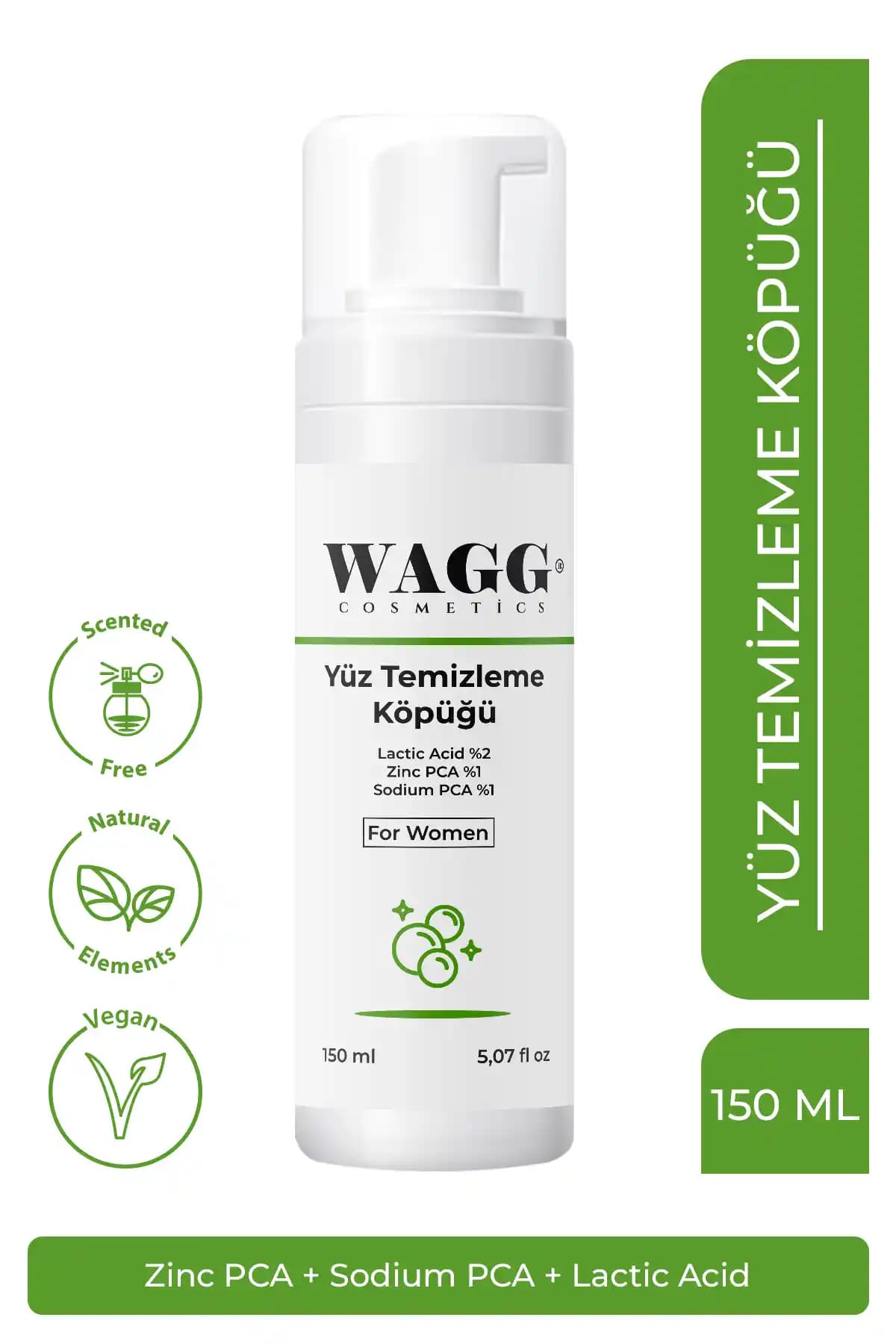 WAGG Cosmetics Kanlara Özel Yüz Temizleme Köpüğü: Tüm Cilt Tipleri İçin Derinlemesine Temizlik ve Nemlendirme