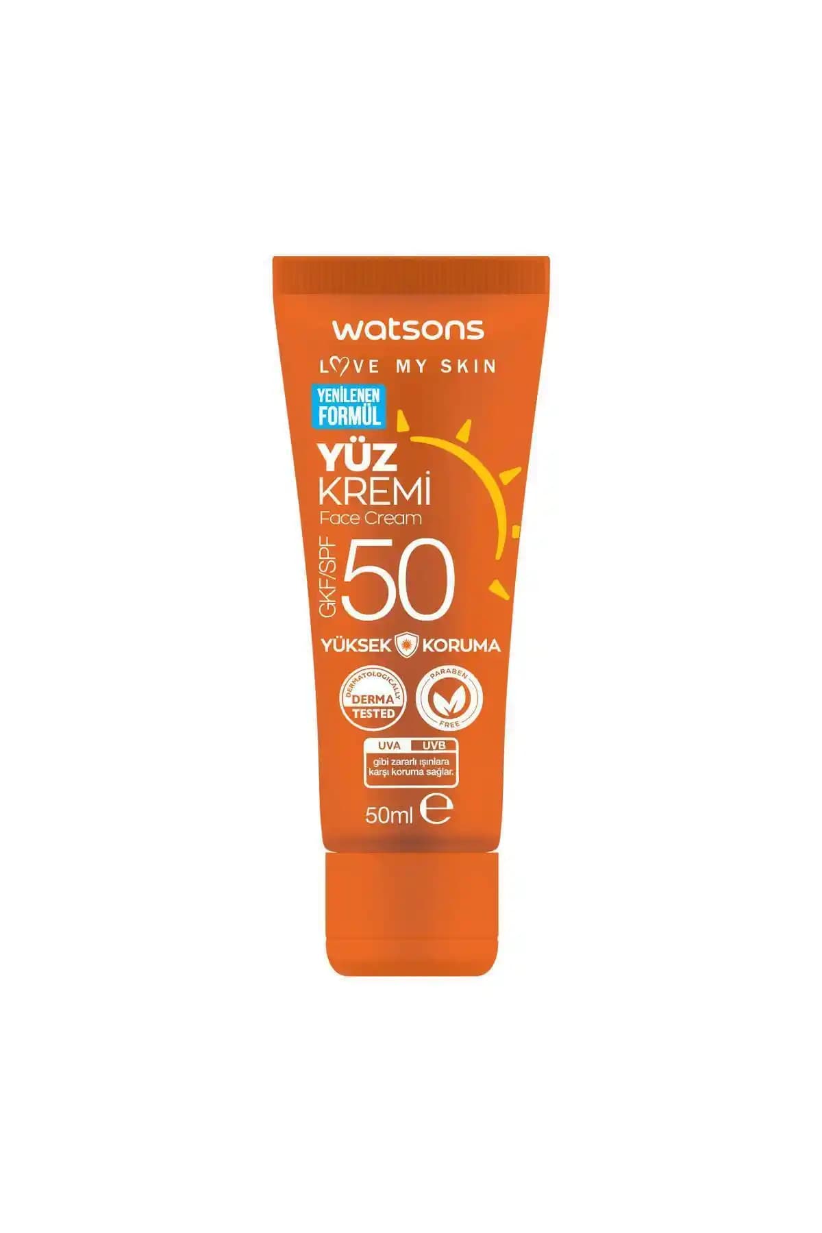 Watsons Yüz Bölgesi İçin SPF 50 Güneş Kremi: Yüksek Koruma ve Günlük Kullanım Özellikleri