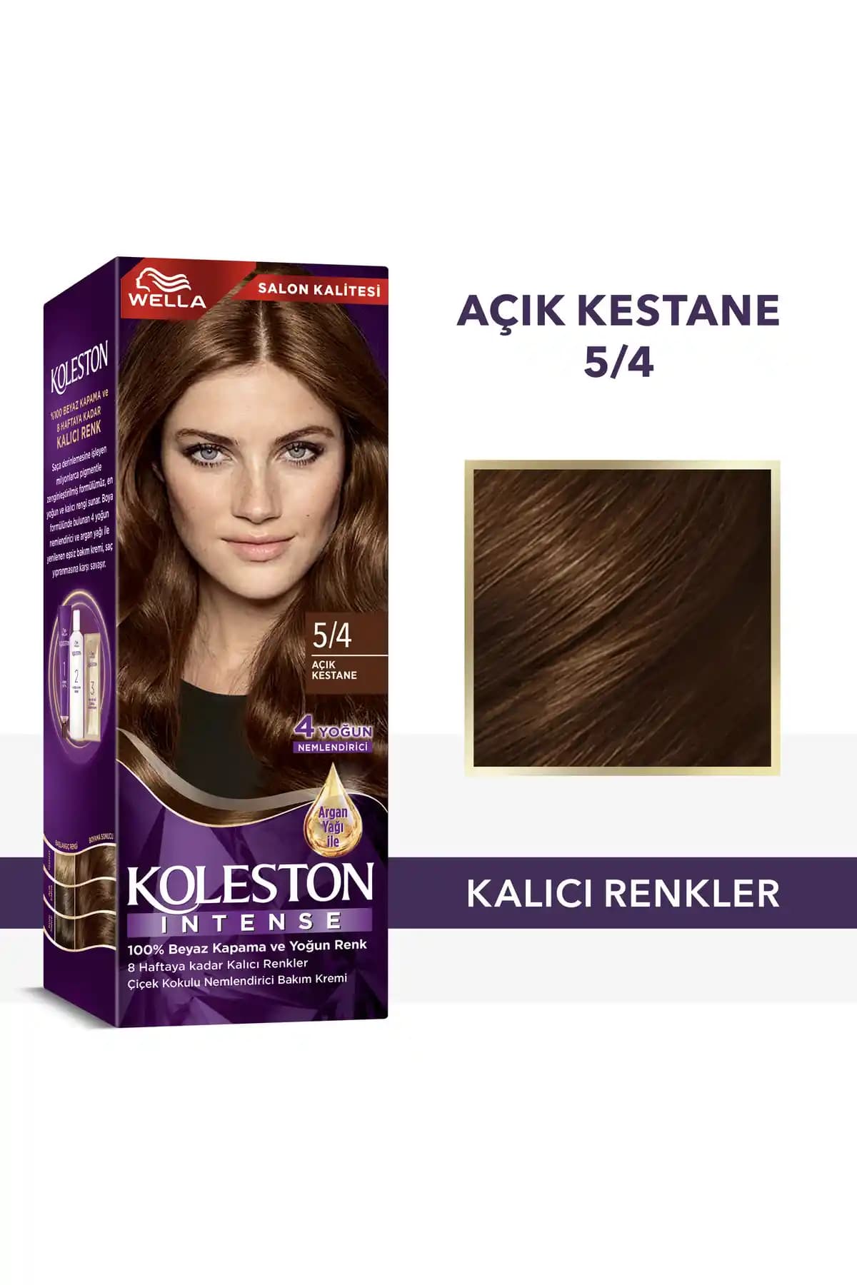 Wella Koleston Intense Saç Boyası 5/4 Açık Kestane: Kalıcı ve Parlak Saç Rengi Sağlayan Ürün