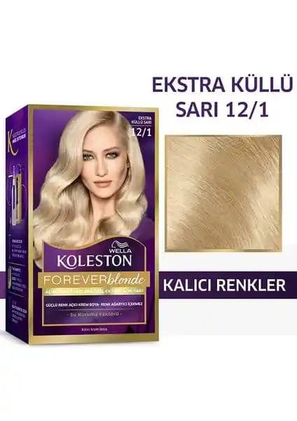 Wella Koleston Kit Saç Boyası 12/1 Küllü Sarı: Doğal ve Kalıcı Saç Rengi Sağlayan Profesyonel Ürün