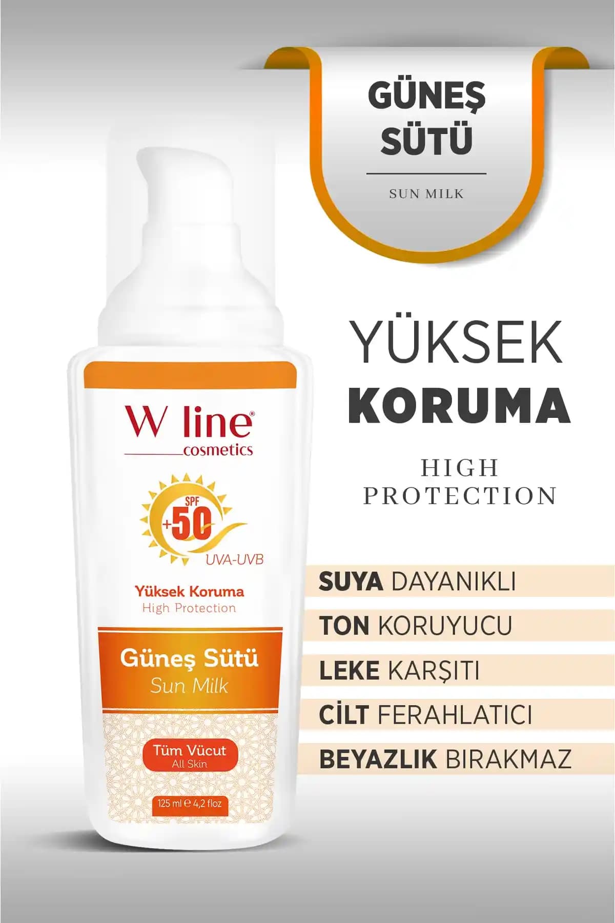 Wline SPF50+ Leke Karşıtı Güneş Losyonu: Yüksek Koruma ve Cilt Bakım Özellikleri