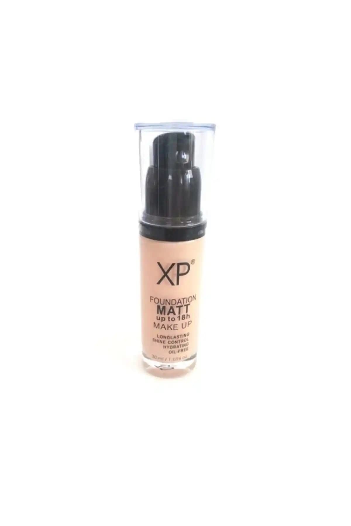 XP Fondöten Foundation Mat Cam Şişe 30 Ml 01 No doğal ve mat görünüm sağlayan hafif sıvı fondöten