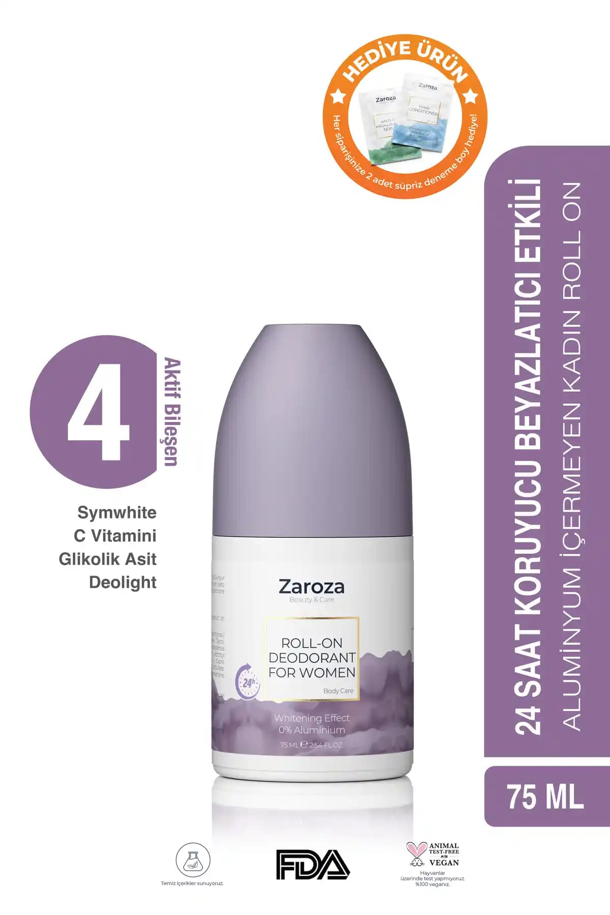 Zaroza Beyazlatma Etkili Roll-on Kan: Günlük Kullanım İçin Güvenli ve Etkili Deodorant