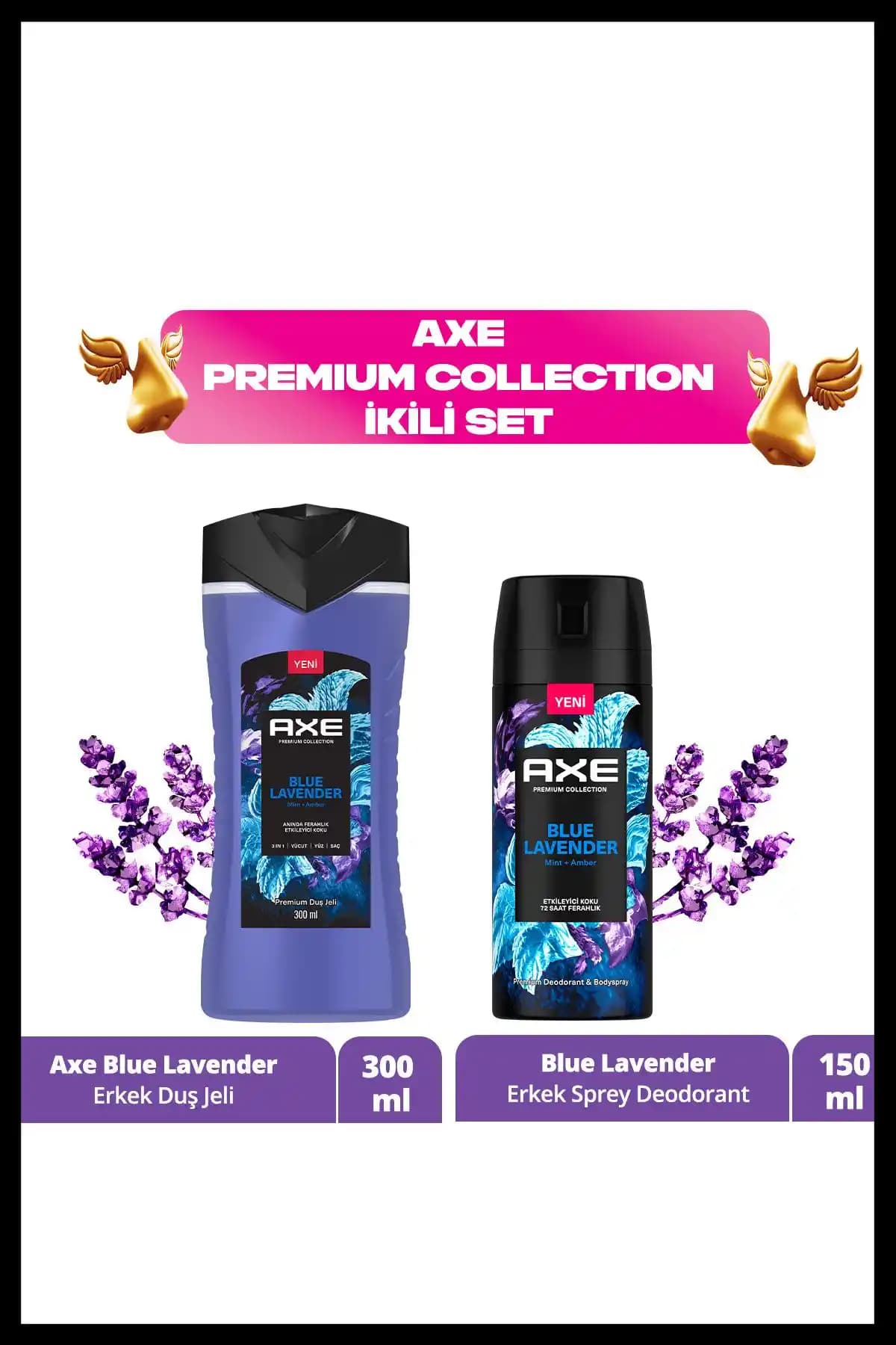 Axe Premium Duş Jeli ve Deodorant: Lavantanın Ferahlığıyla Gün Boyu Rahatlık