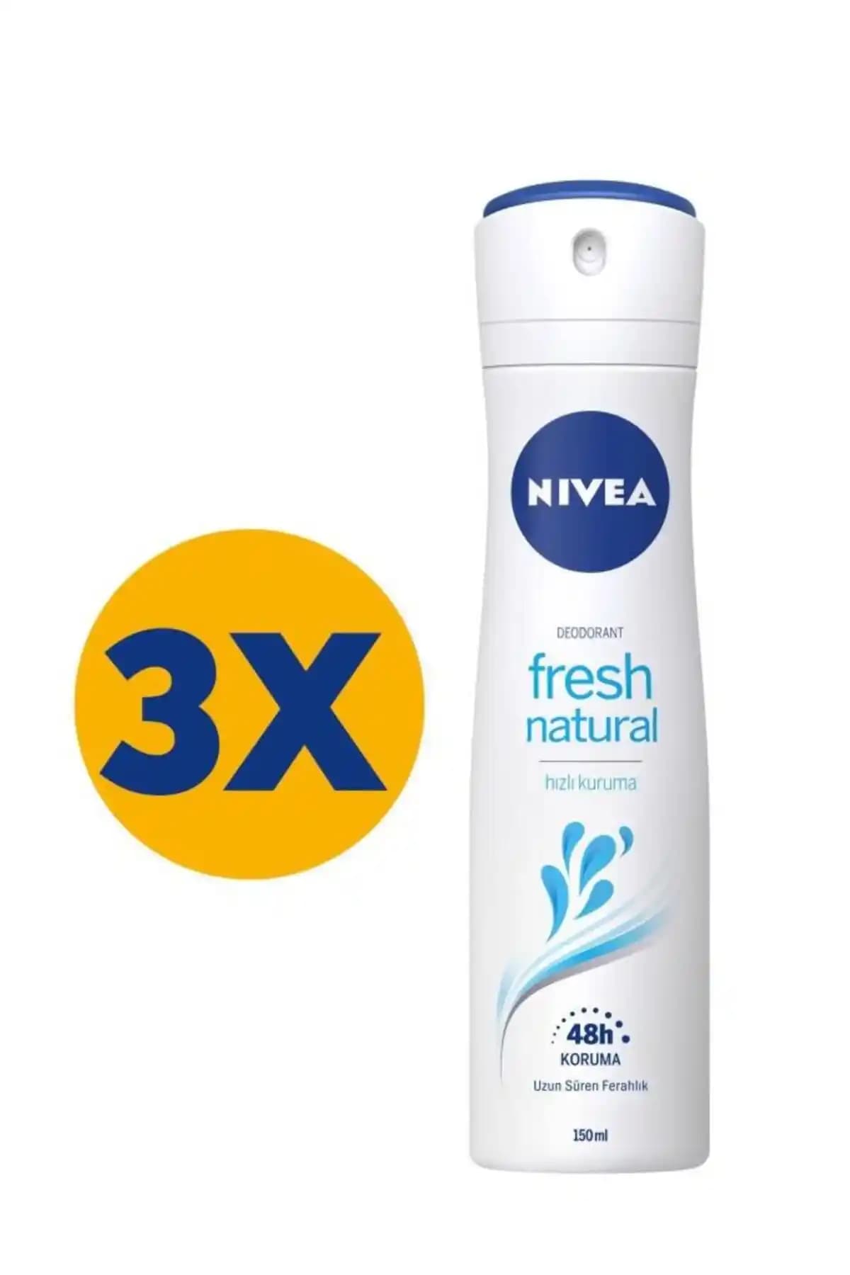 NIVEA Kadın Sprey Deodorant Fresh Natural: 48 Saat Ferahlık ve Doğal Koku Deneyimi