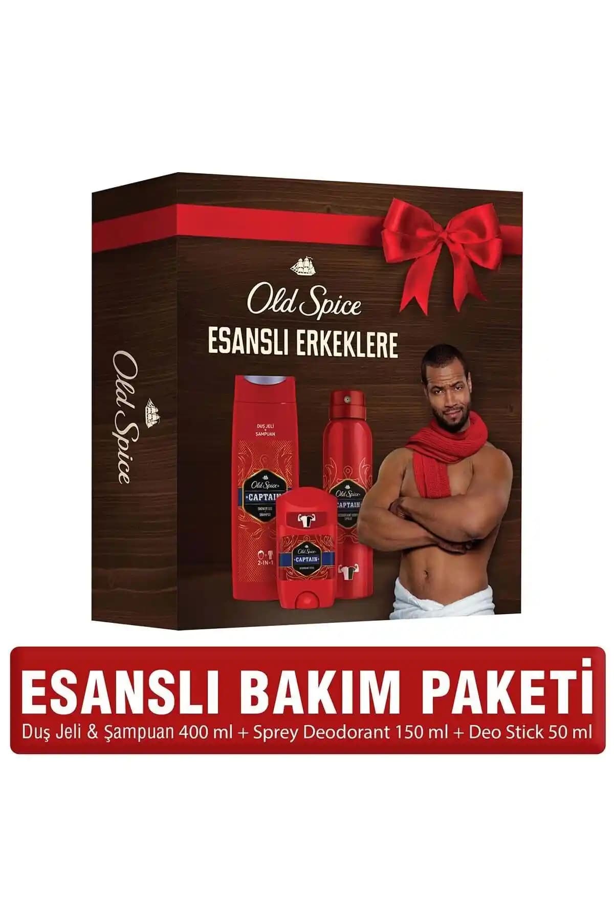Old Spice Captain Yılbaşı Paketi: Ferah ve Kalıcı Koku İle Kişisel Bakım Seti